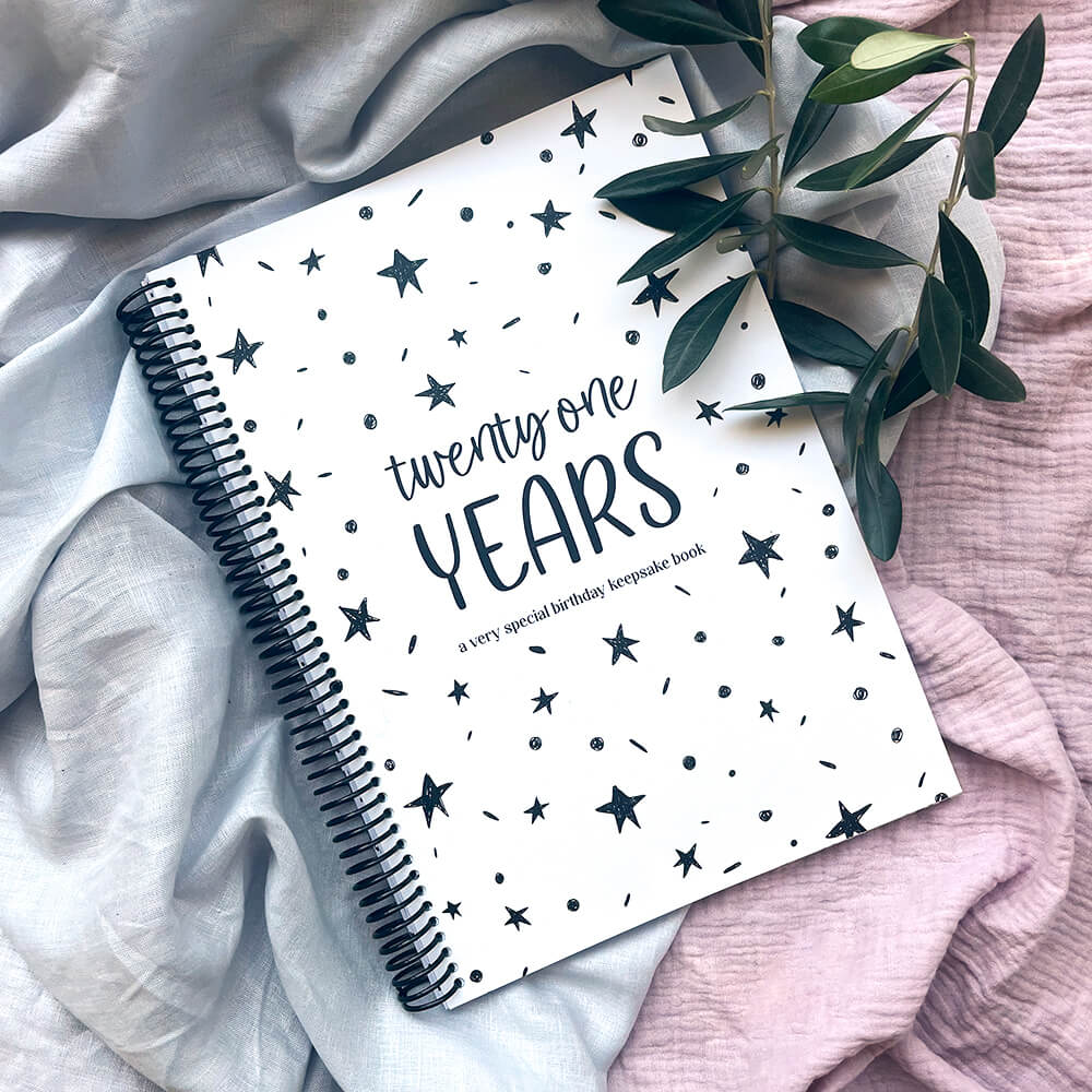 '21 Years' Birthday Keepsake Book