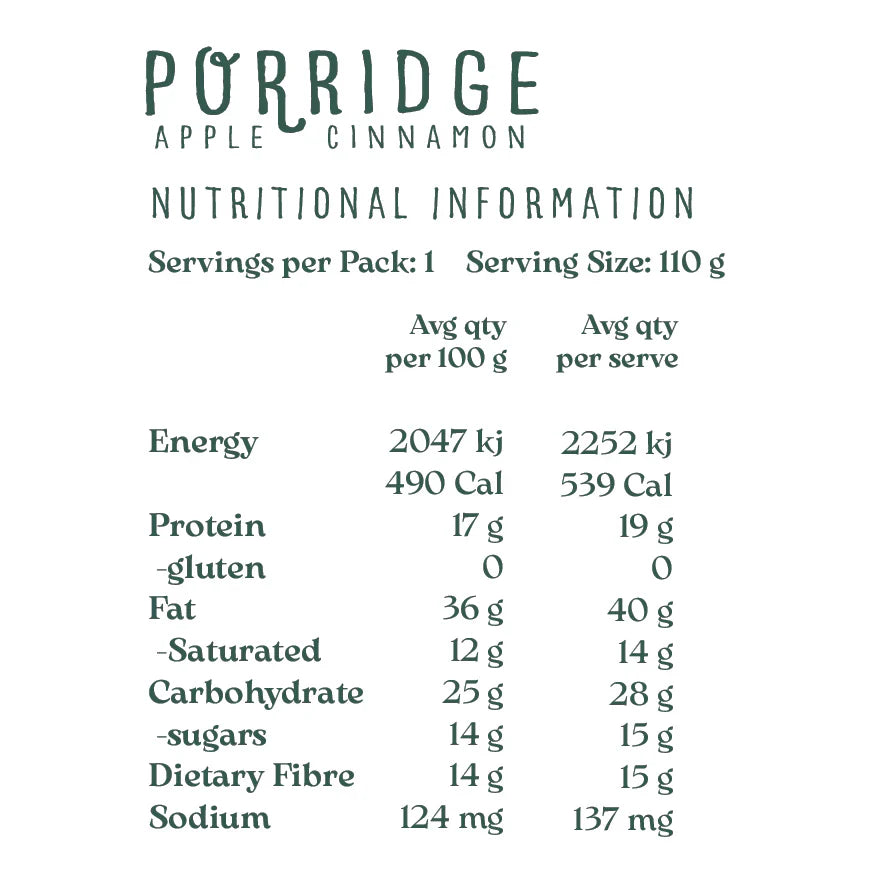 DIY Porridge Mix | Apple Cinnamon