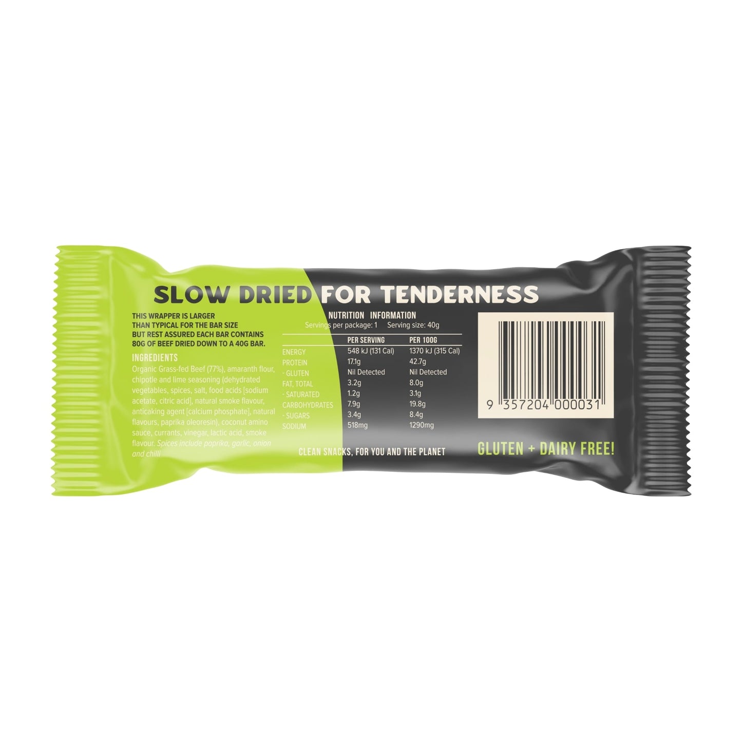 Organic Beef Bar | Chipotle & Lime