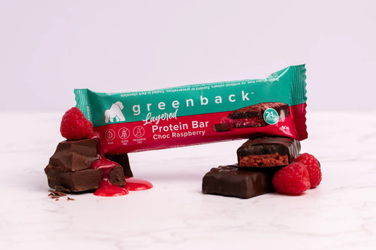 Layered Protein Bar | Choc Raspberry