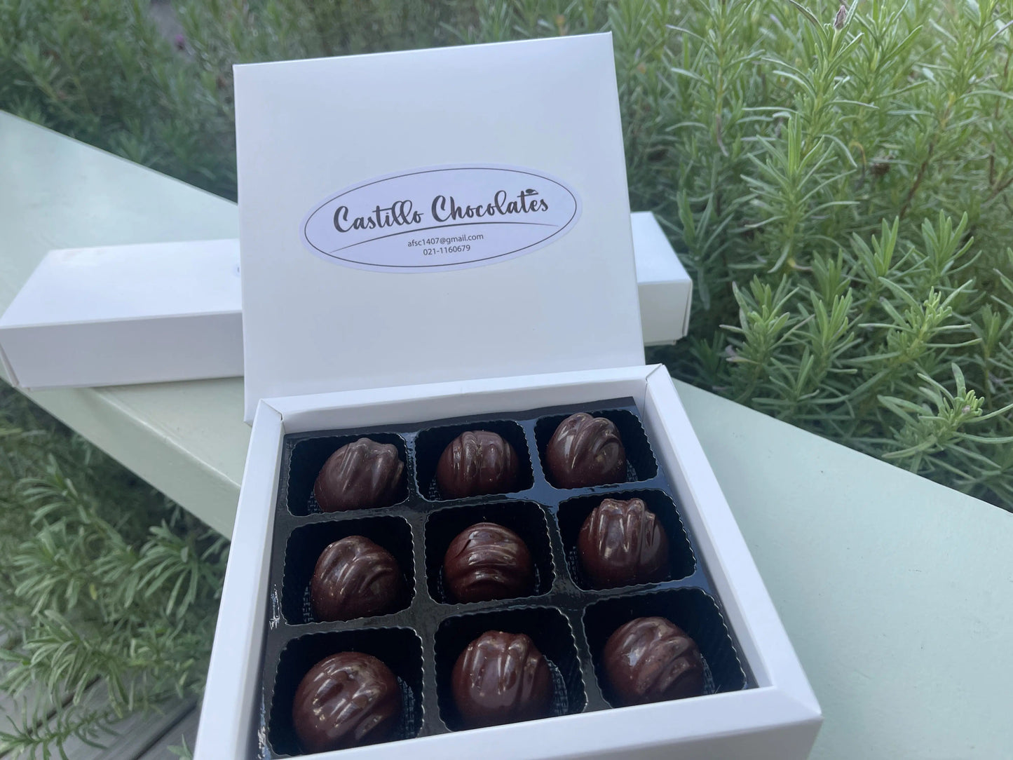54% Cacao Belgian Dark Chocolate bonbon with Black Cherry Ganache
