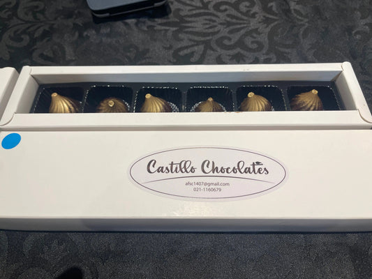 70% Cacao Belgian Dark Chocolate Flame Design