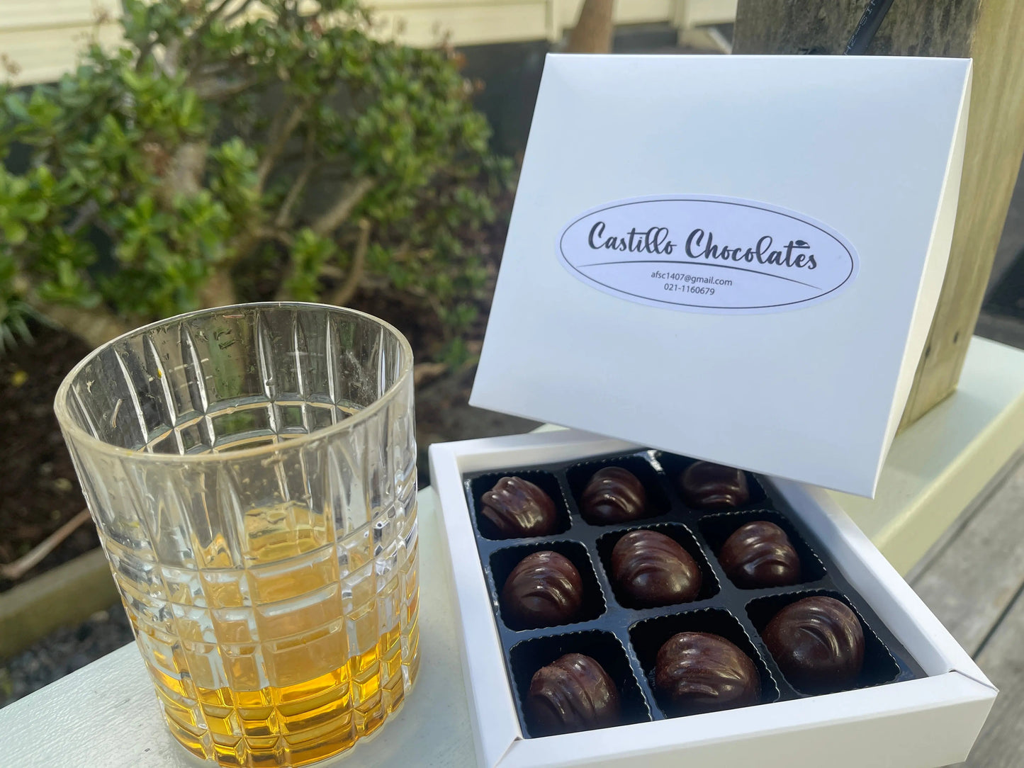 54% Cacao Belgian Dark Chocolate Bonbon with Single Malt Scotch Whiskey Ganache