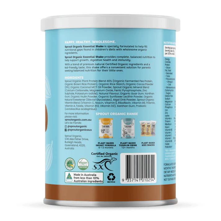 Sprout Essential Shake for 12 months+ Chocolate (700g)