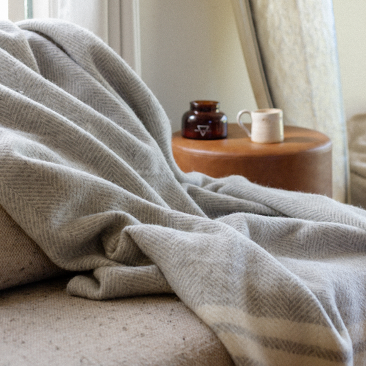 Fishbone NZ Wool Throw