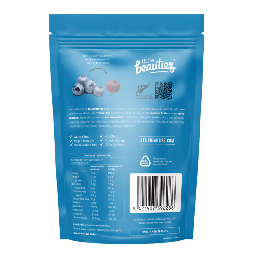 Freeze-Dried Fruit | Crunchy Whole Blueberries