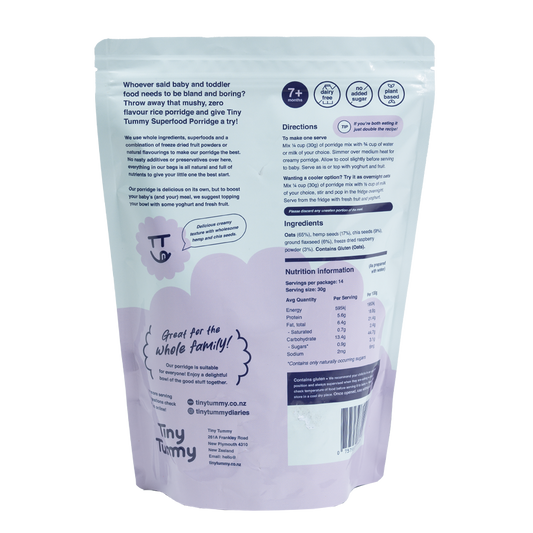 DIY Superfood Porridge Mix | Raspberry