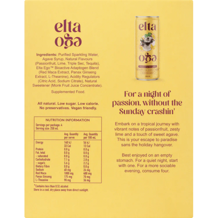 ELTA EGO Alcohol-Free PassionFruit Margarita 250ml