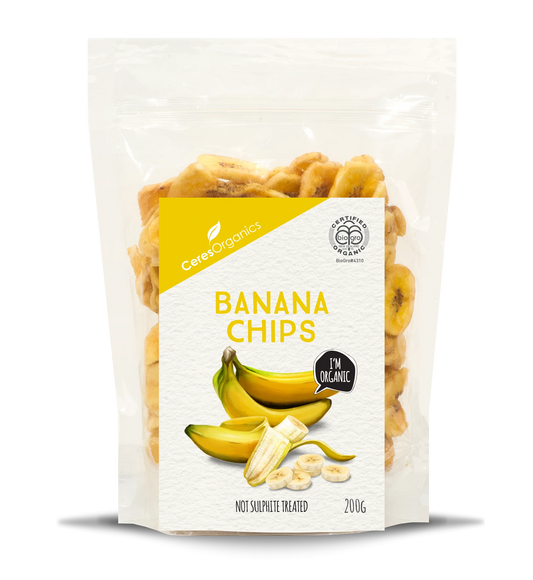 Organic Banana Chips 200g