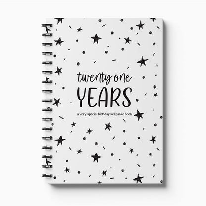 '21 Years' Birthday Keepsake Book