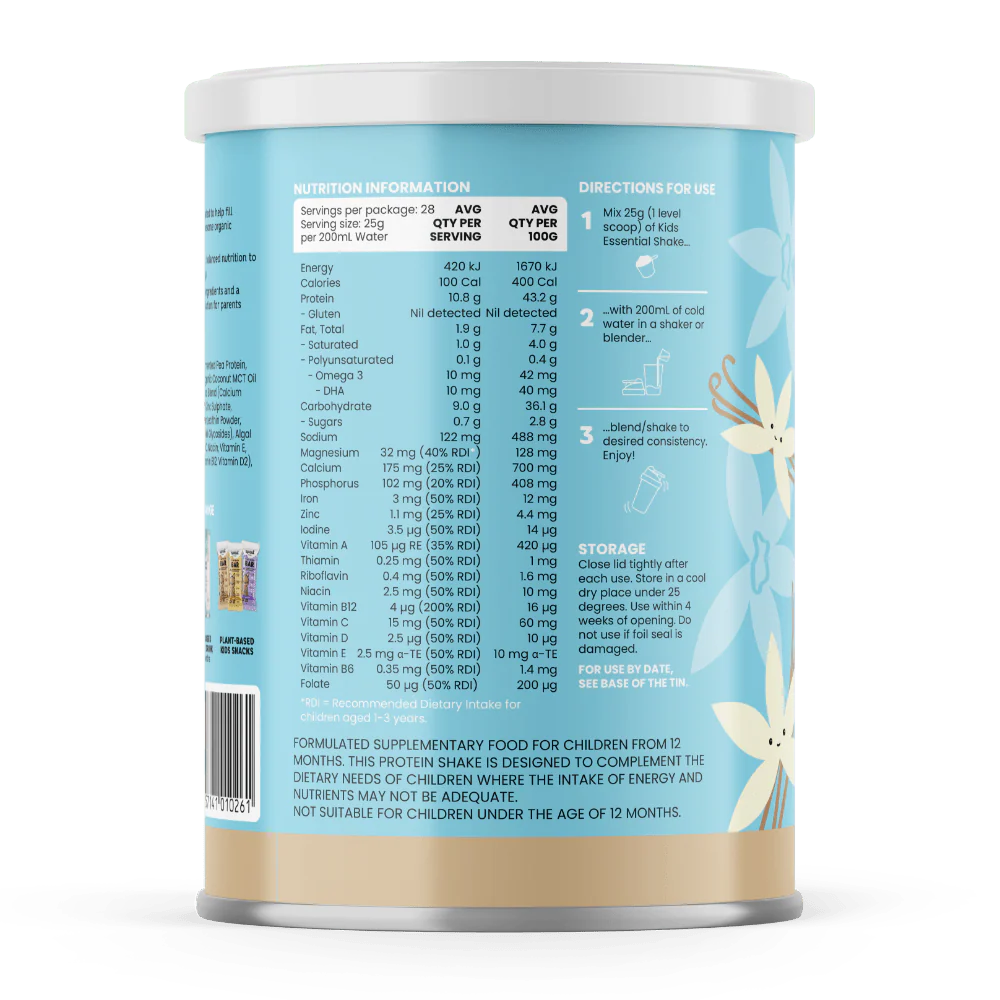 Sprout Organic Essential Kids Shake Vanilla   700g
