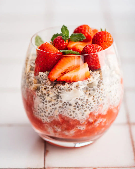 DIY Chia Pudding Mix | Strawberry