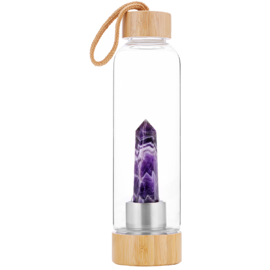 Crystal Bottle Amethyst 550ml