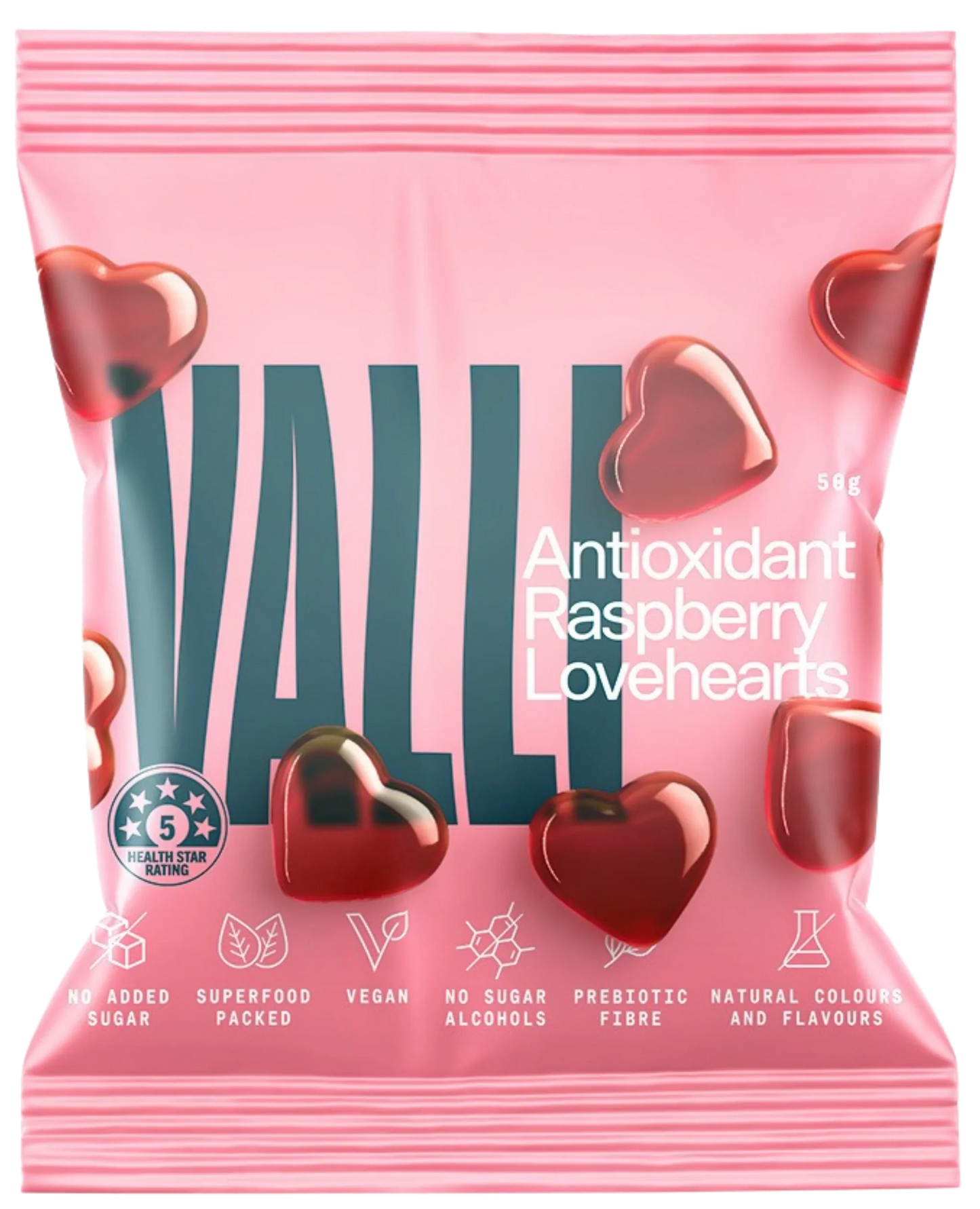 Gummies | Raspberry Antioxidant Lovehearts