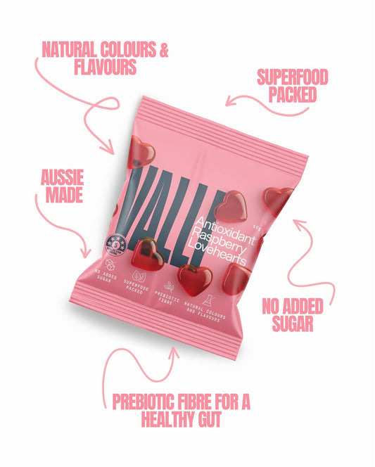 Gummies | Raspberry Antioxidant Lovehearts