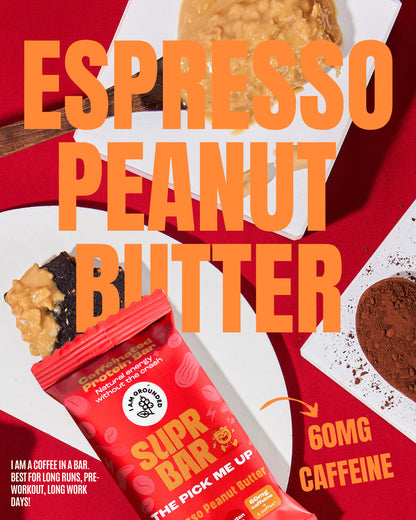 Caffeinated Protein Bar | Espresso Peanut Butter