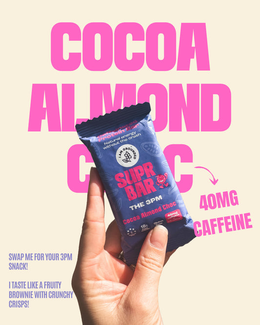 Caffeinated Protein Bar | Cacao Almond Choc