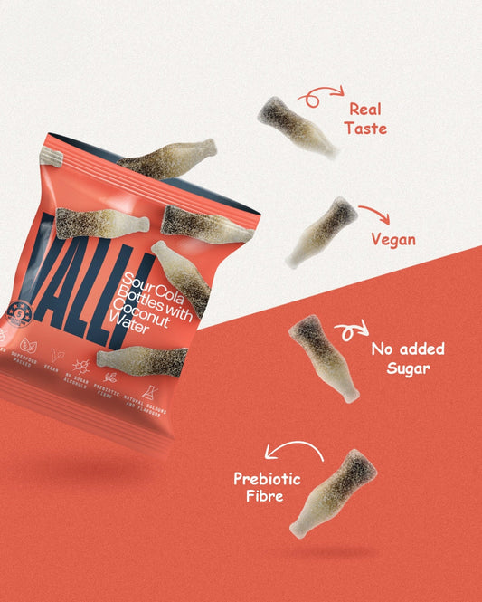 Gummies | Sour Cola Bottles with Coconut Water