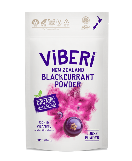 Organic Blackcurrant Powder 180g (Loose Powder)
