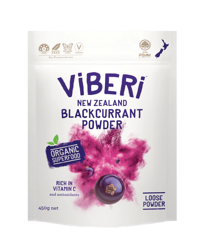 Organic Blackcurrant Powder 450g (Loose Powder)