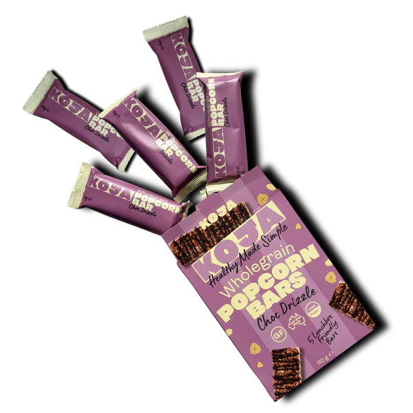 Wholegrain Popcorn Bars | Choc Drizzle