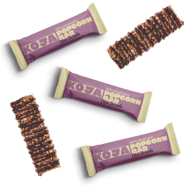 Wholegrain Popcorn Bars | Choc Drizzle