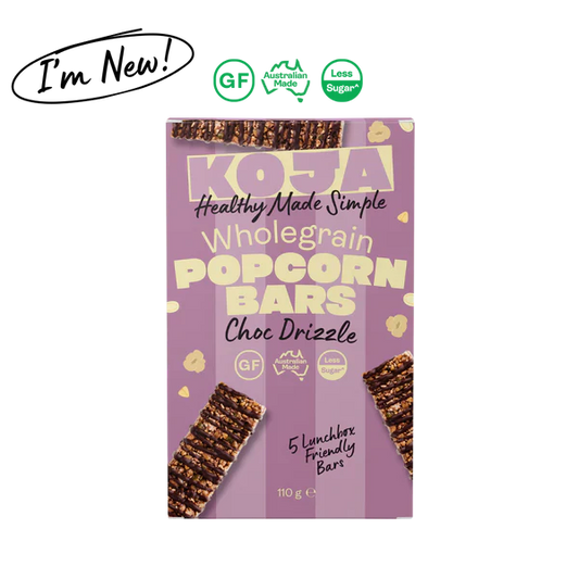Wholegrain Popcorn Bars | Choc Drizzle
