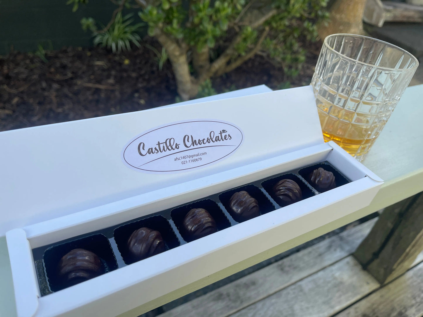 54% Cacao Belgian Dark Chocolate Bonbon  with Single Malt Scotch Whiskey Ganache
