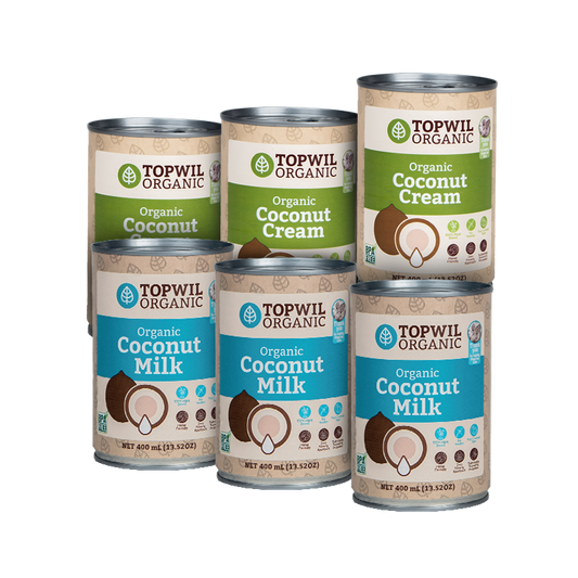 Organic Coconut Milk & Cream 400ml (6 Cans)