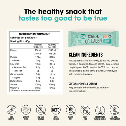 Collagen Protein Bar | Peanut Butter