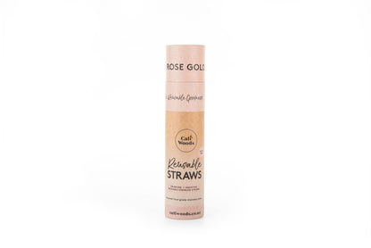 Bulk Reusable Straw Tube - Rose Gold