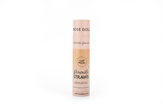 Bulk Reusable Straw Tube - Rose Gold