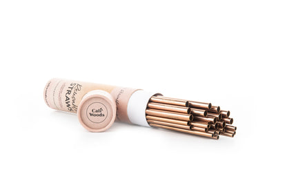 Bulk Reusable Straw Tube - Rose Gold