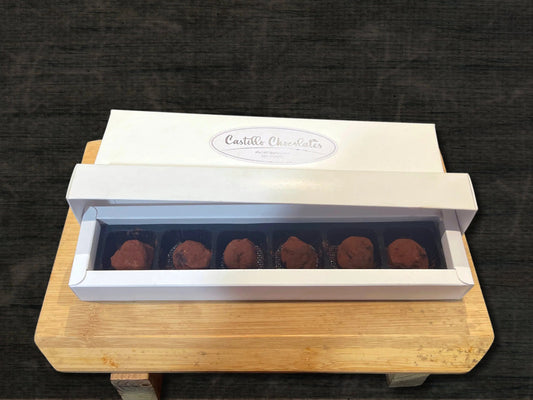 54% Cacao Belgian Dark Chocolate Truffles Covered in cacao