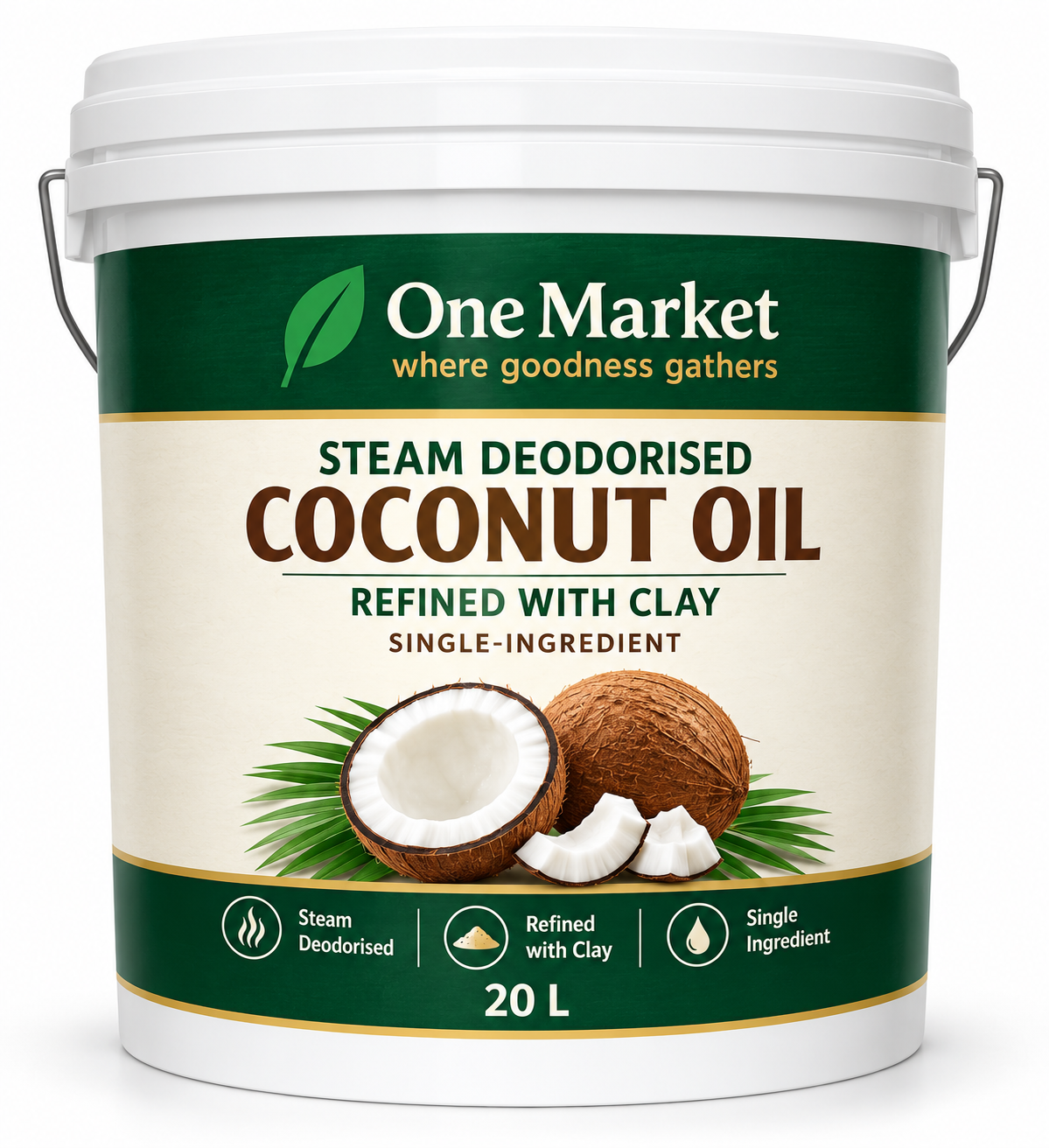 Organic Deodorised Coconut Oil 20L