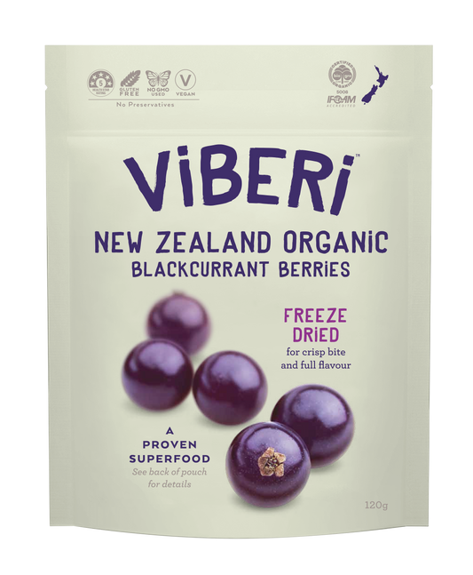 Freeze Dried Organic Blackcurrants 120g