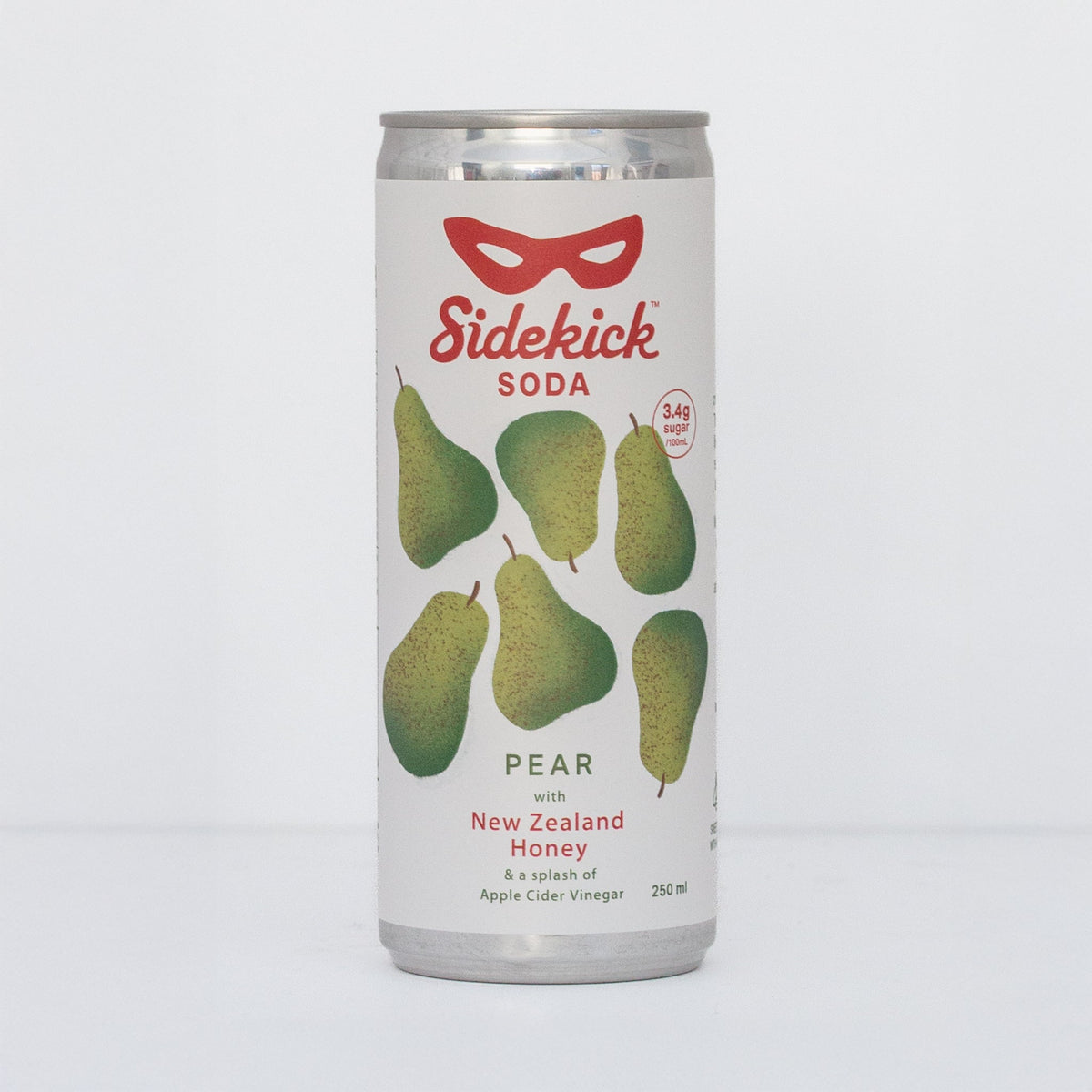 Sidekick Pear Soda 12-Pack NZ