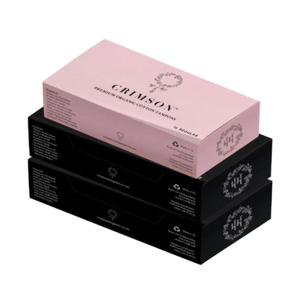 Heavy Flow Organic Tampon Bundle – 2 x super and 1 x regular