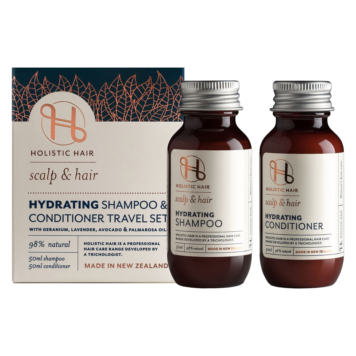 Hydrating Shampoo and Conditioner 50ml Travel Set