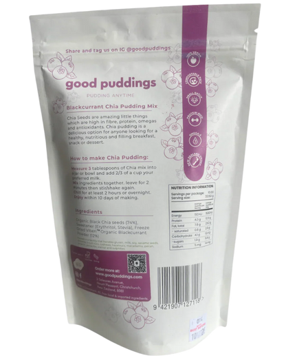 DIY Chia Pudding Mix | Blackcurrant