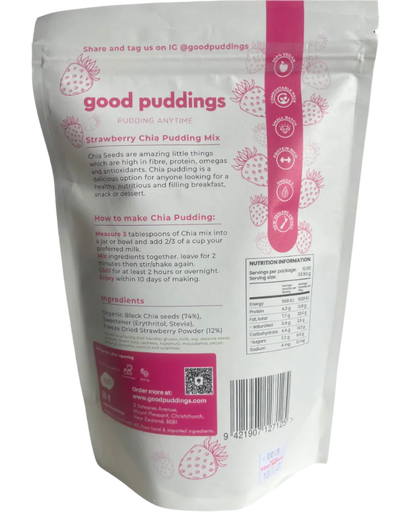 DIY Chia Pudding Mix | Strawberry
