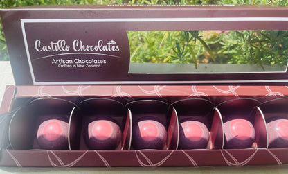 54% Cacao Belgian Dark Chocolate Bonbon with Raspberry Ganache