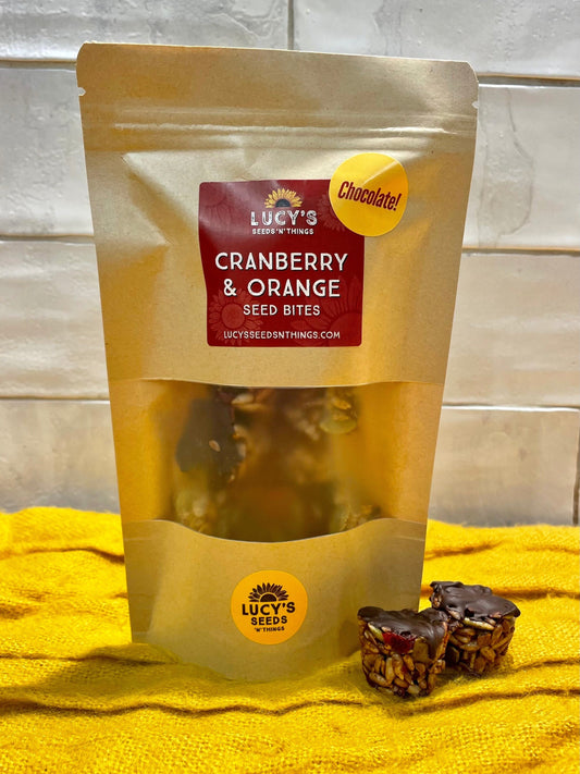 Seed Bites | Cranberry & Orange - Chocolate Coated