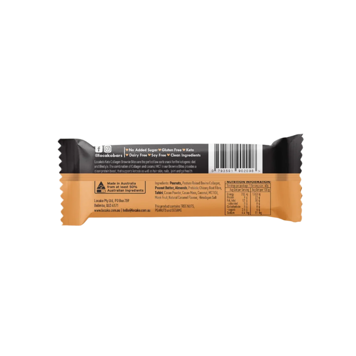 Collagen Brownie Bar | Peanut Butter Caramel