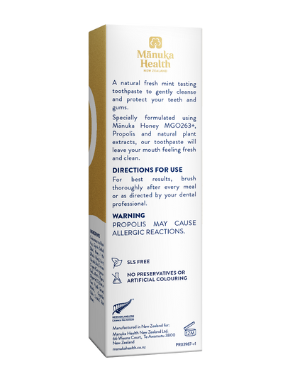 Manuka Honey & Propolis Toothpaste ANZ