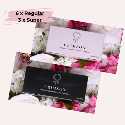 Medium Flow Organic Tampons - 6 Month Supply