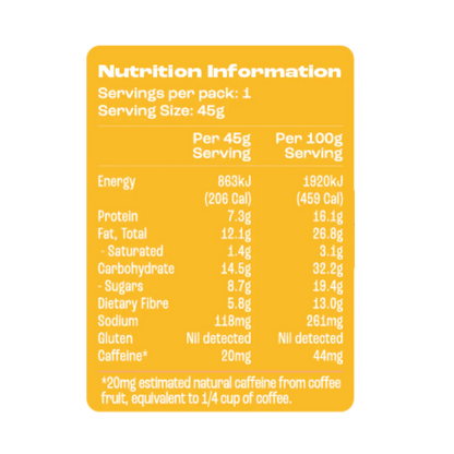 Caffeinated Protein Bar | Salted Caramel