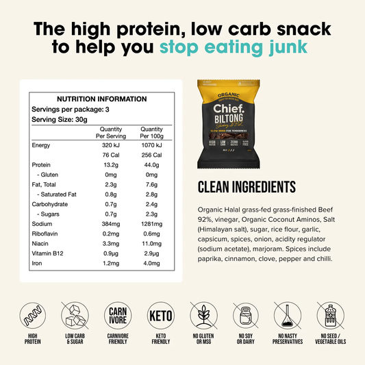 Organic Biltong | Smokey BBQ