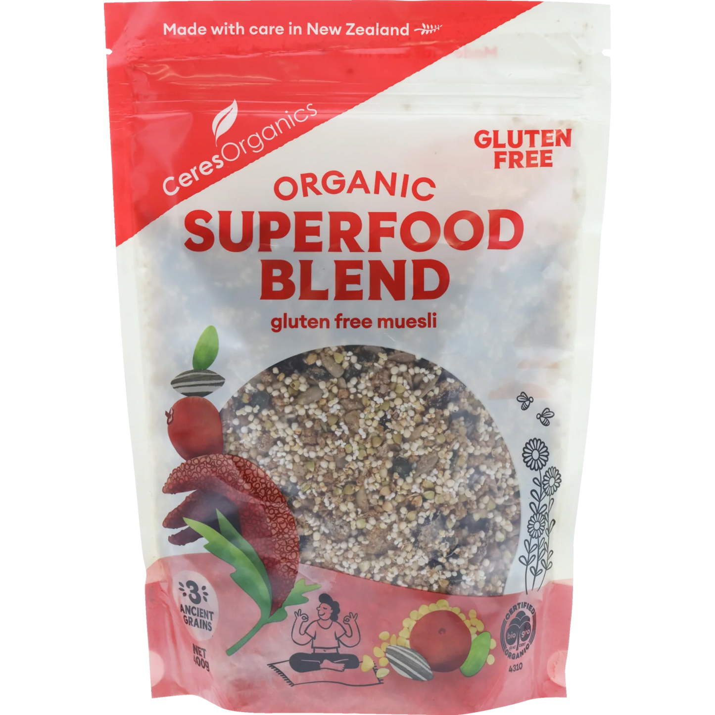 Organic Superfood Blend Gluten Free Muesli 400g