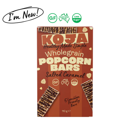 Wholegrain Popcorn Bars | Salted Caramel
